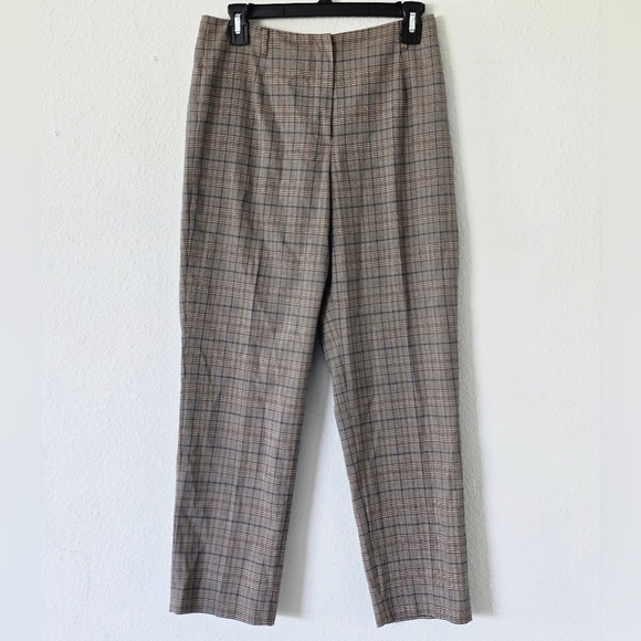 Talbots Women's High Rise Striped Print Dress Pants size 6 Brown Black - Picture 3 of 11